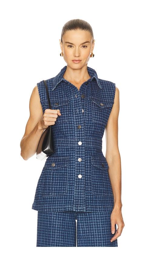 seventy + mochi ani vest in blue.