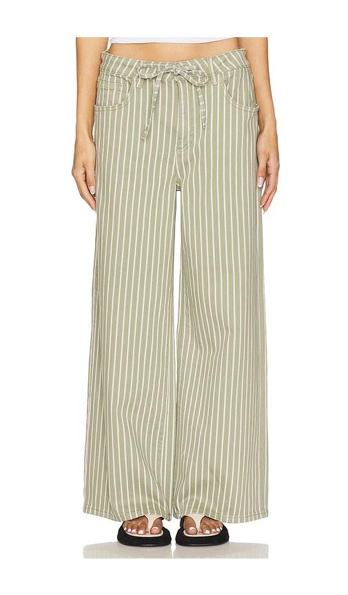 seventy + mochi blake jeans in sage.