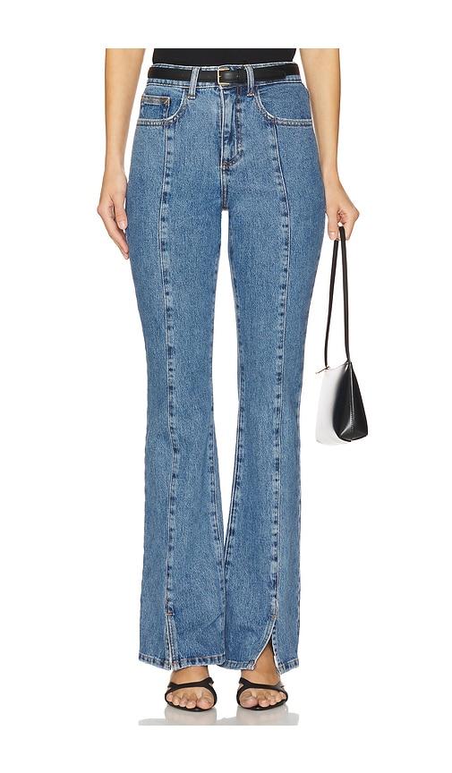 seventy + mochi cali jeans in blue.