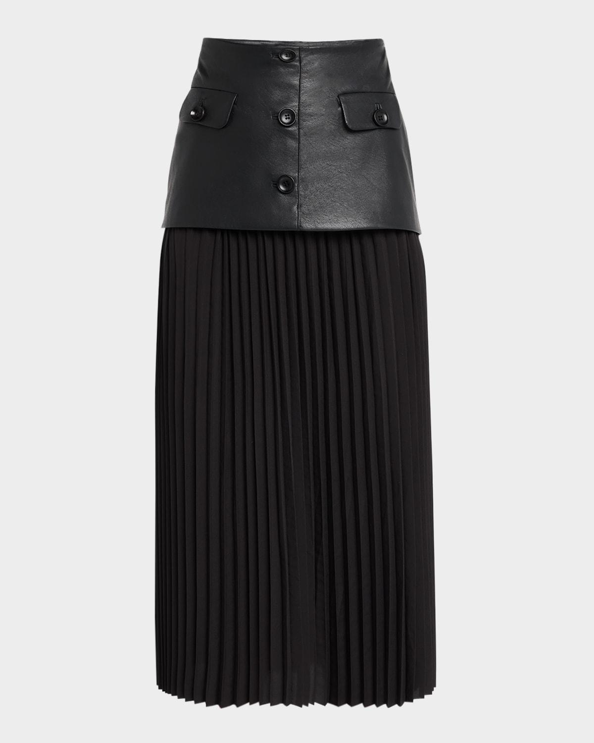 seventythirty combo midi skirt