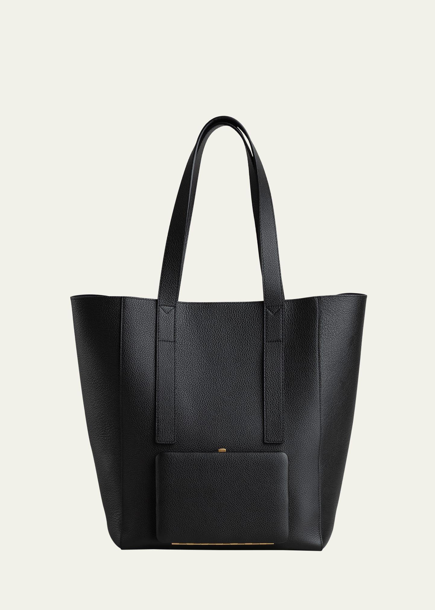 seveny leather shopper tote bag