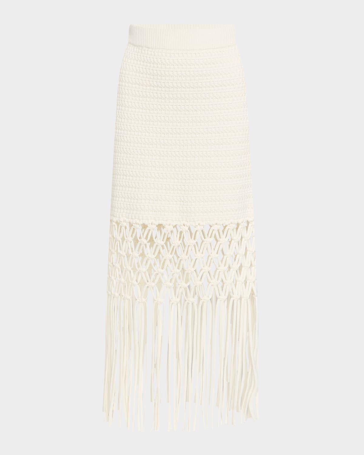 sevilla crochet knit skirt