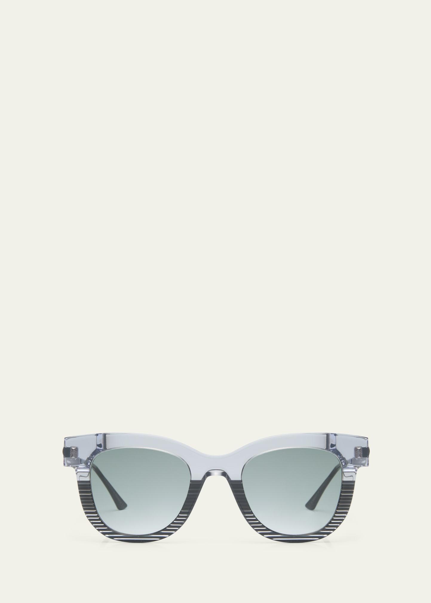 sexxxy 5024 acetate & metal cat-eye sunglasses