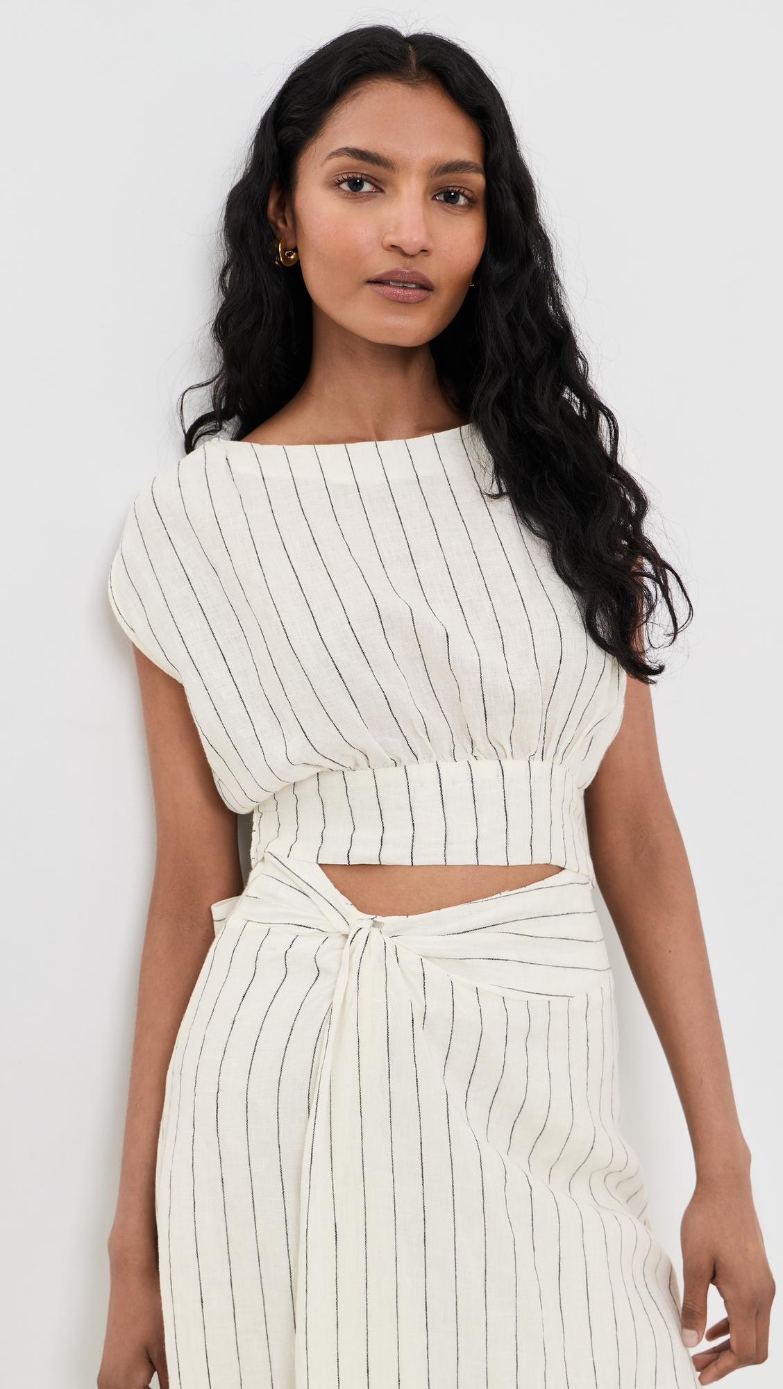 shaan stripe top