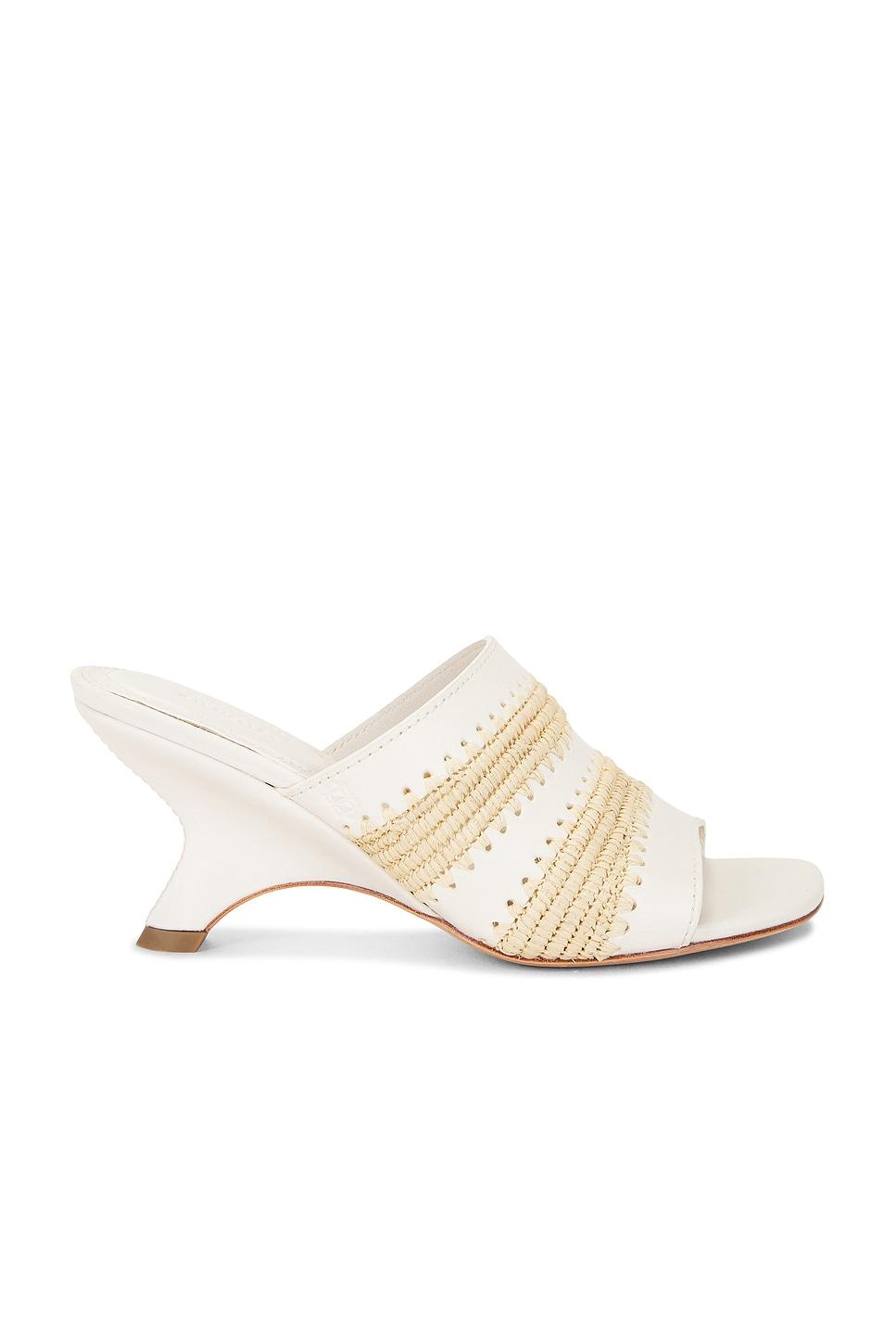 shadow mule raffia sandal