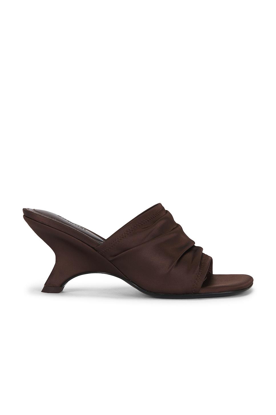 shadow mule satin sandal