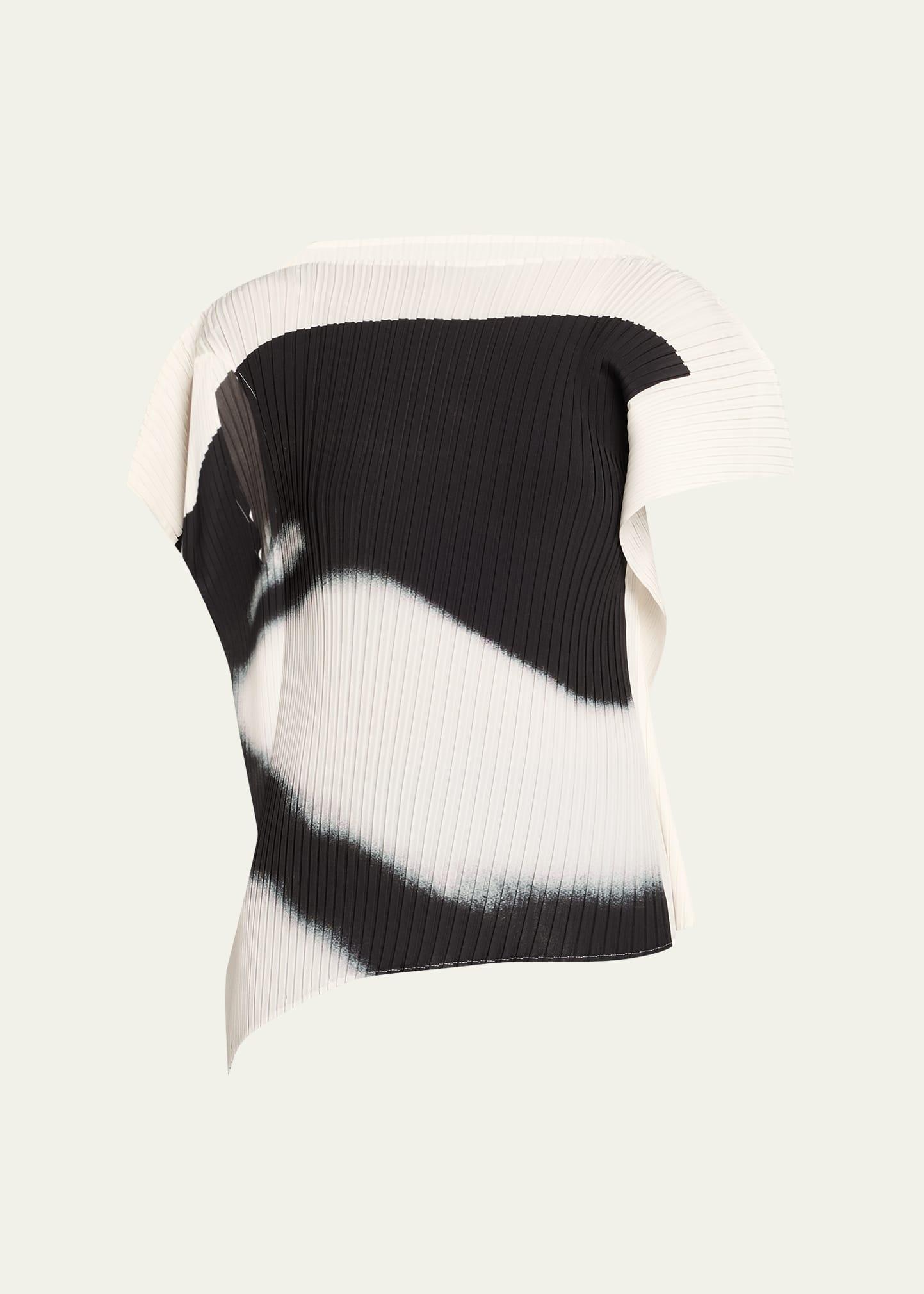shadow study pleated asymmetric top