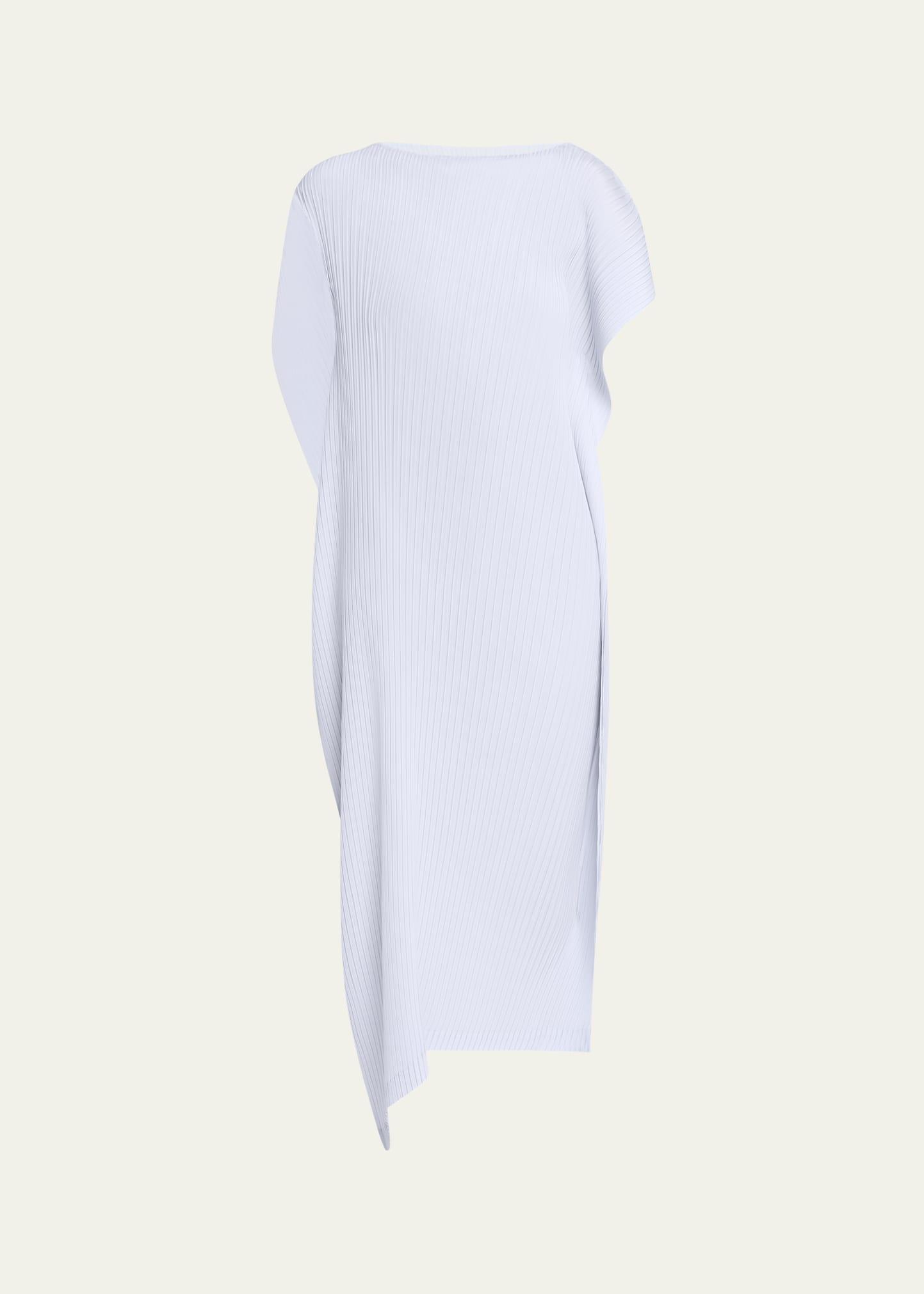 shadow study pleats solid dress