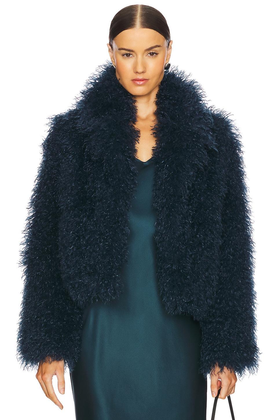 shae faux fur coat