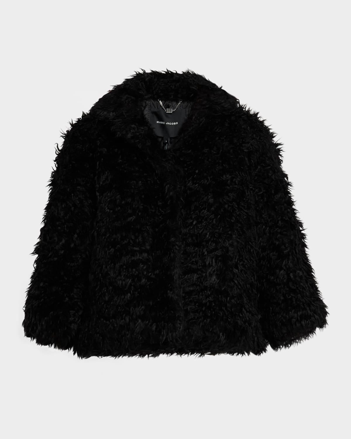 shaggy faux-fur lady jacket