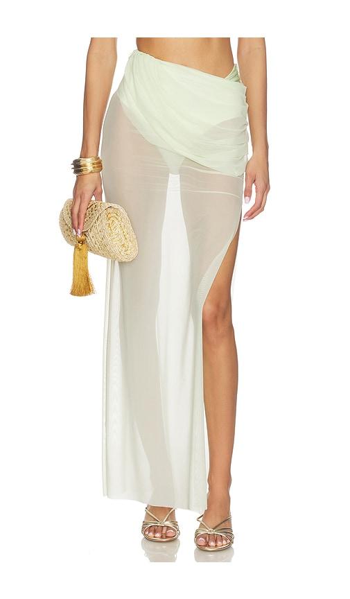 shani shemer alana maxi skirt in mint.
