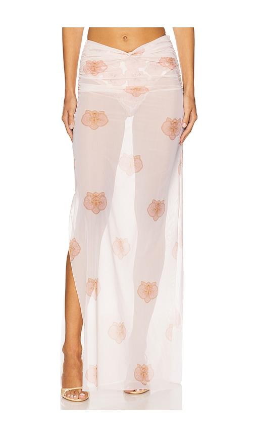 shani shemer angelina maxi skirt in white.