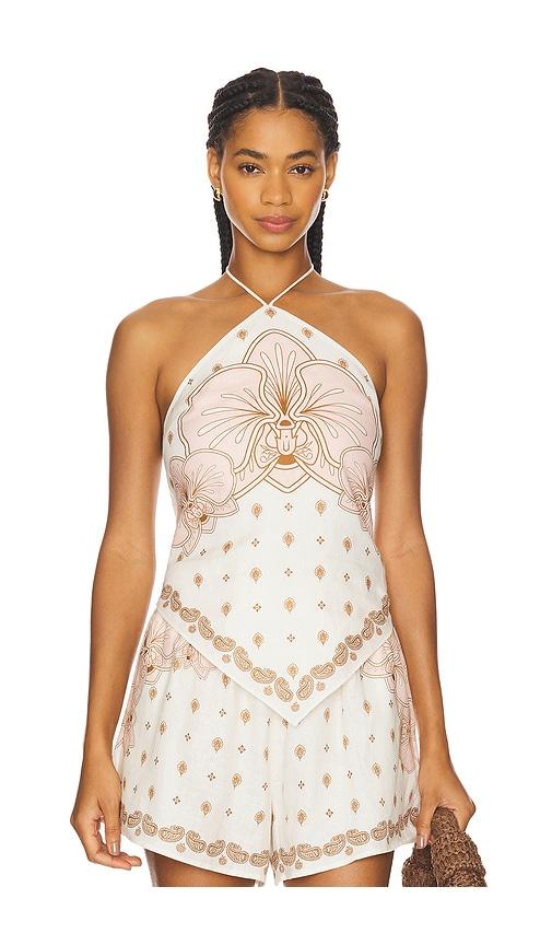 shani shemer calla top in blush.