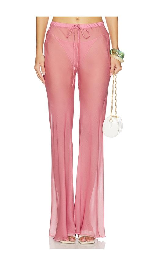 shani shemer kairo wide leg pants in rose.