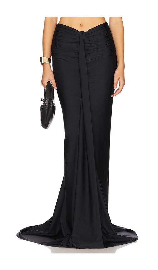 shani shemer marcella maxi skirt in black.
