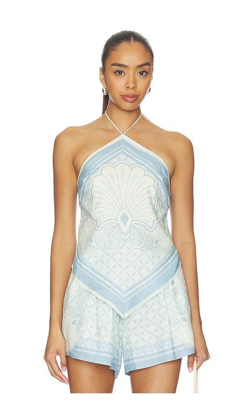 shani shemer rosa top in blue.