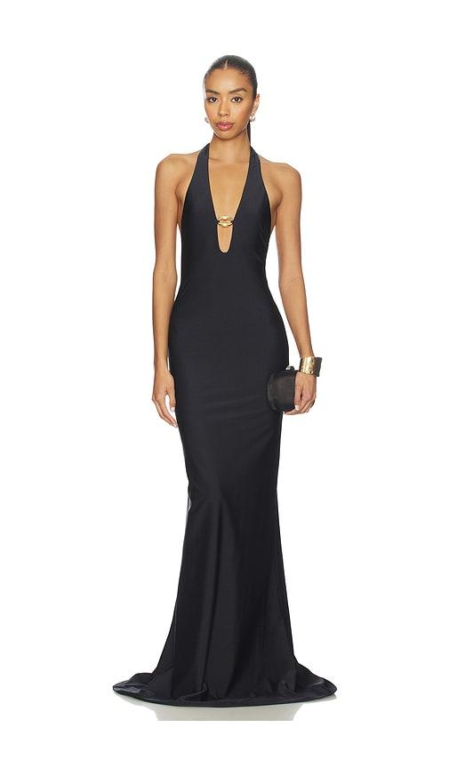 shani shemer sienna maxi dress in black.