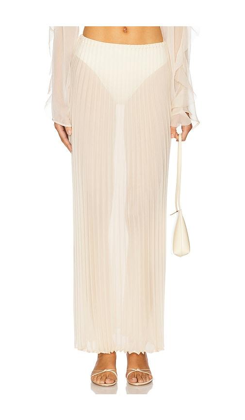 shani shemer thora maxi skirt in cream.
