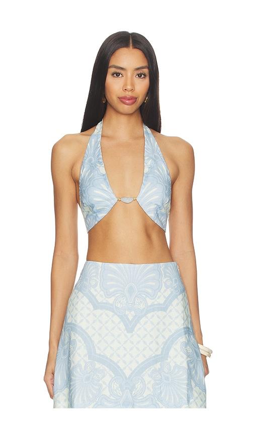 shani shemer tommy top in blue.