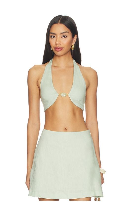 shani shemer tommy top in mint.