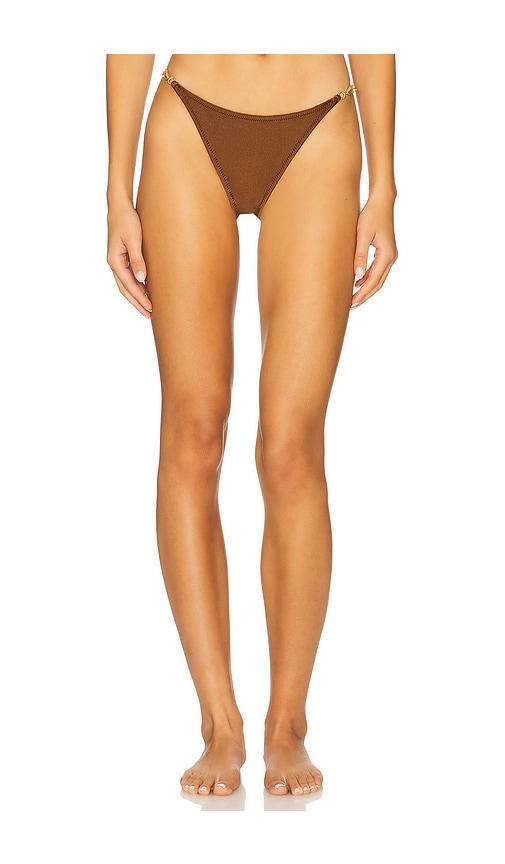 shani shemer tyro bikini bottom in brown.