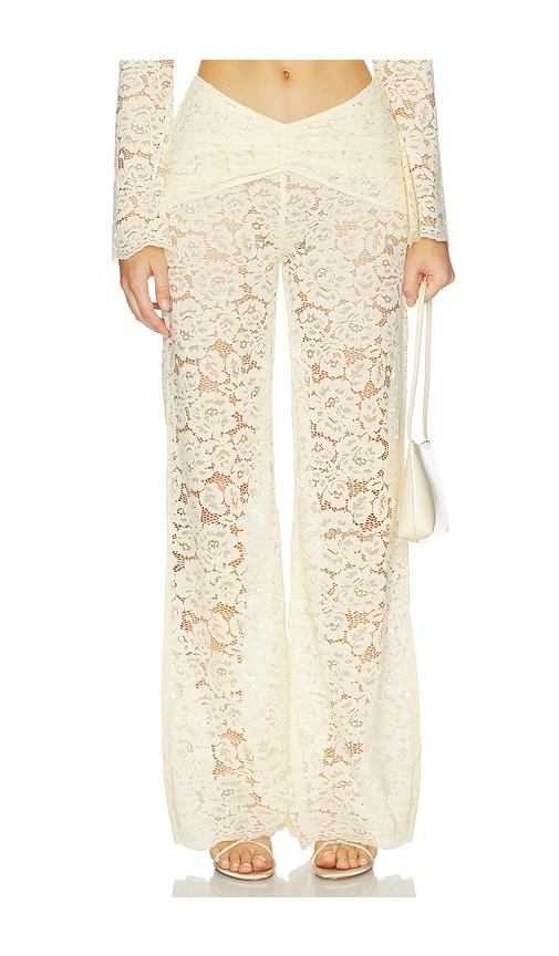 shani shemer x revolve madison pant in cream.