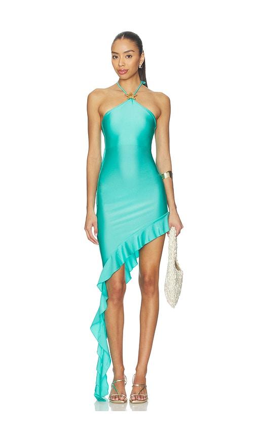 shani shemer x revolve x revolve onyx maxi dress in teal.