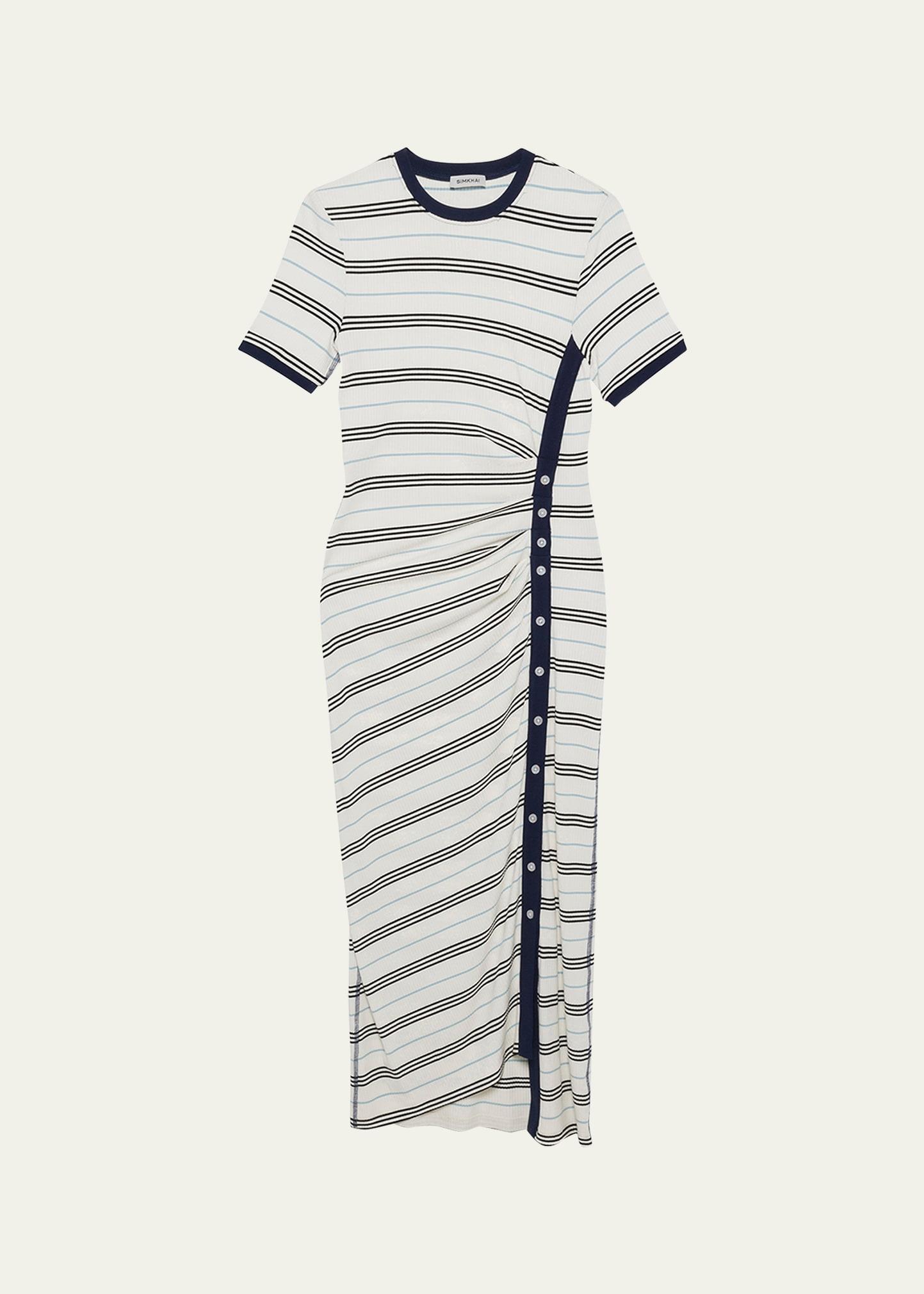 shanna short-sleeve midi dress