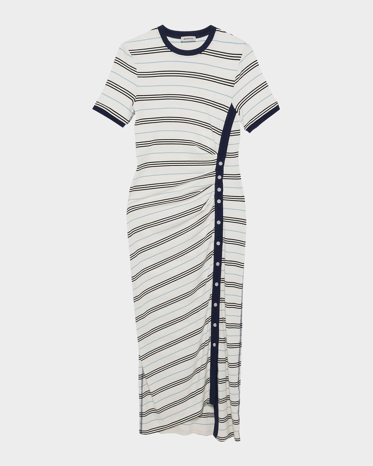 shanna short-sleeve midi dress