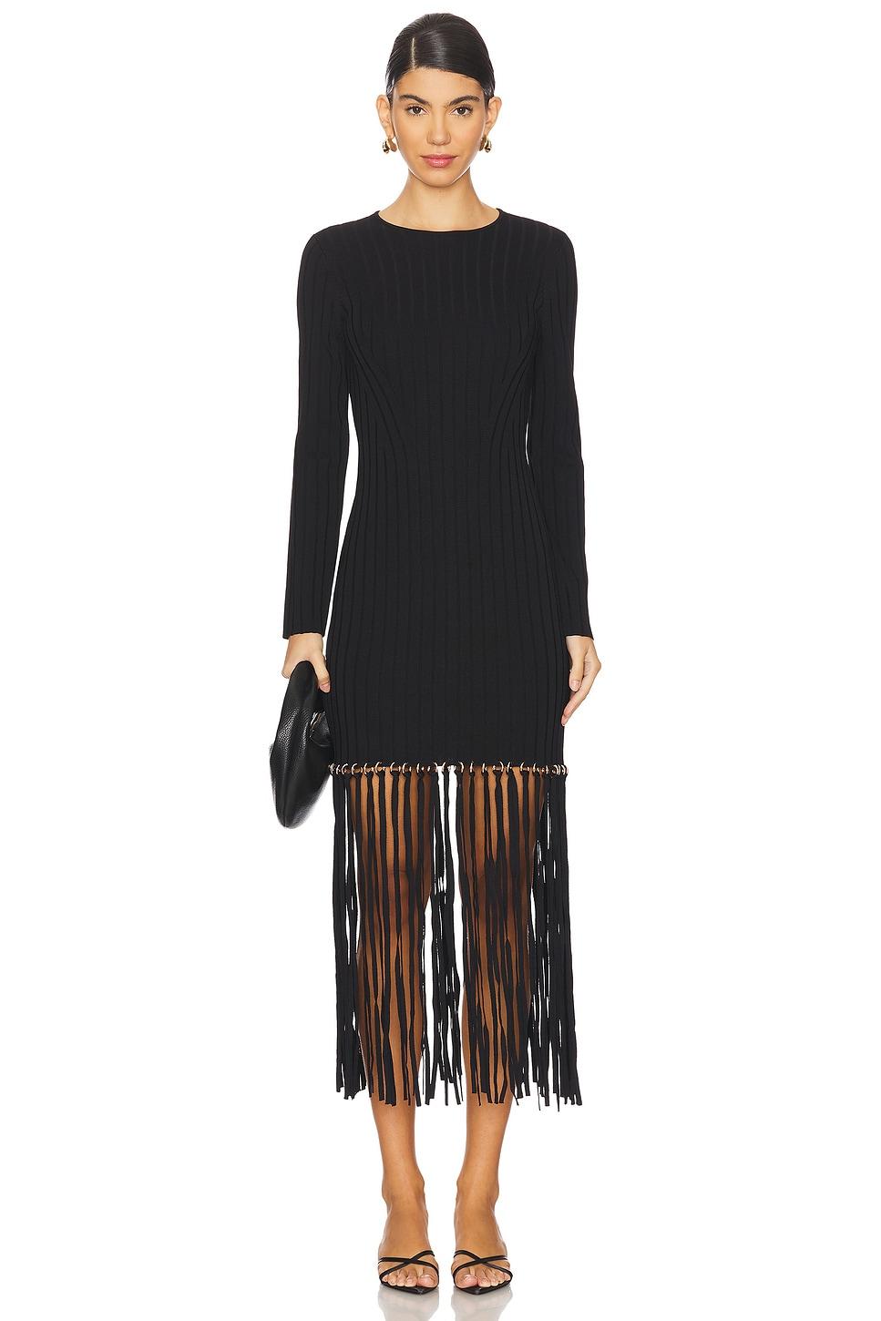 sharron maxi fringe dress