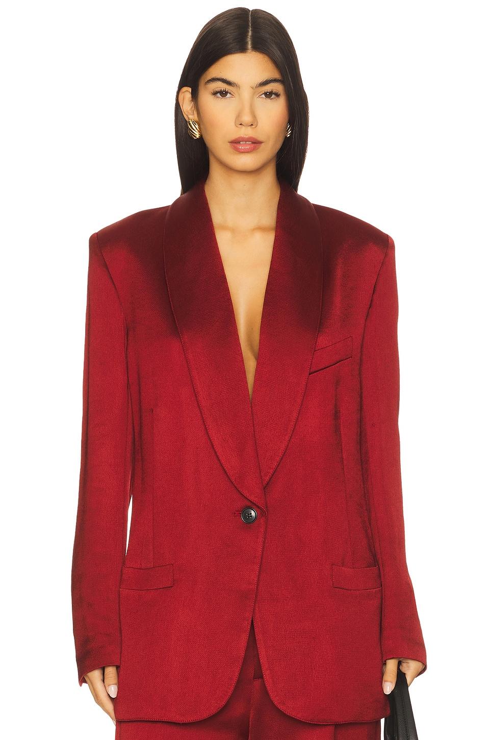 shawl collar oversized blazer