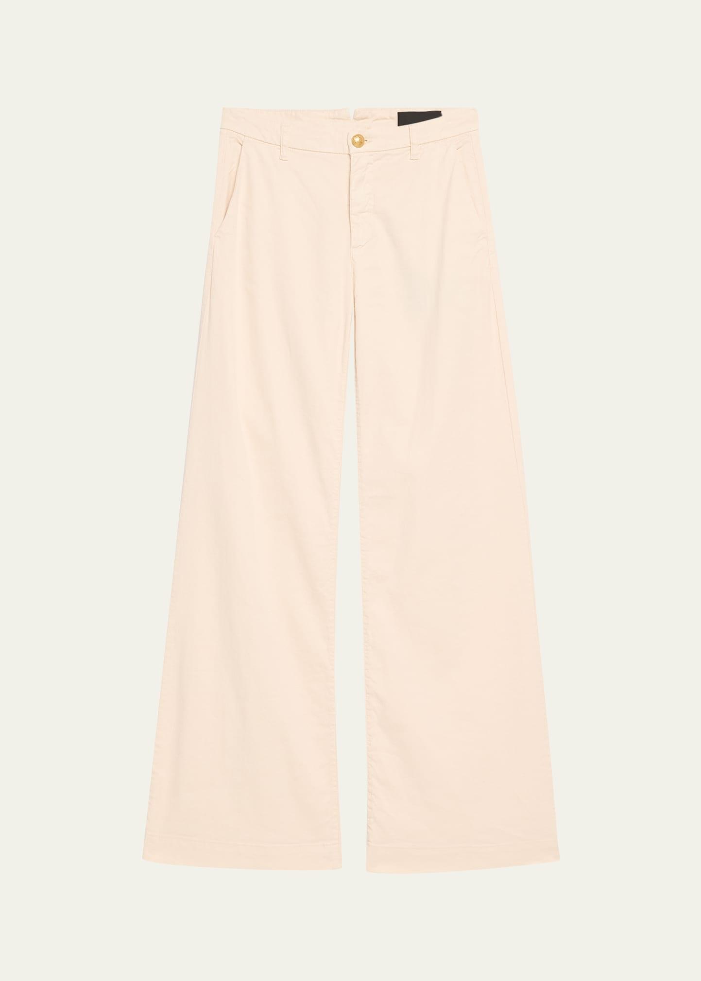 shay wide-leg linen blend pants