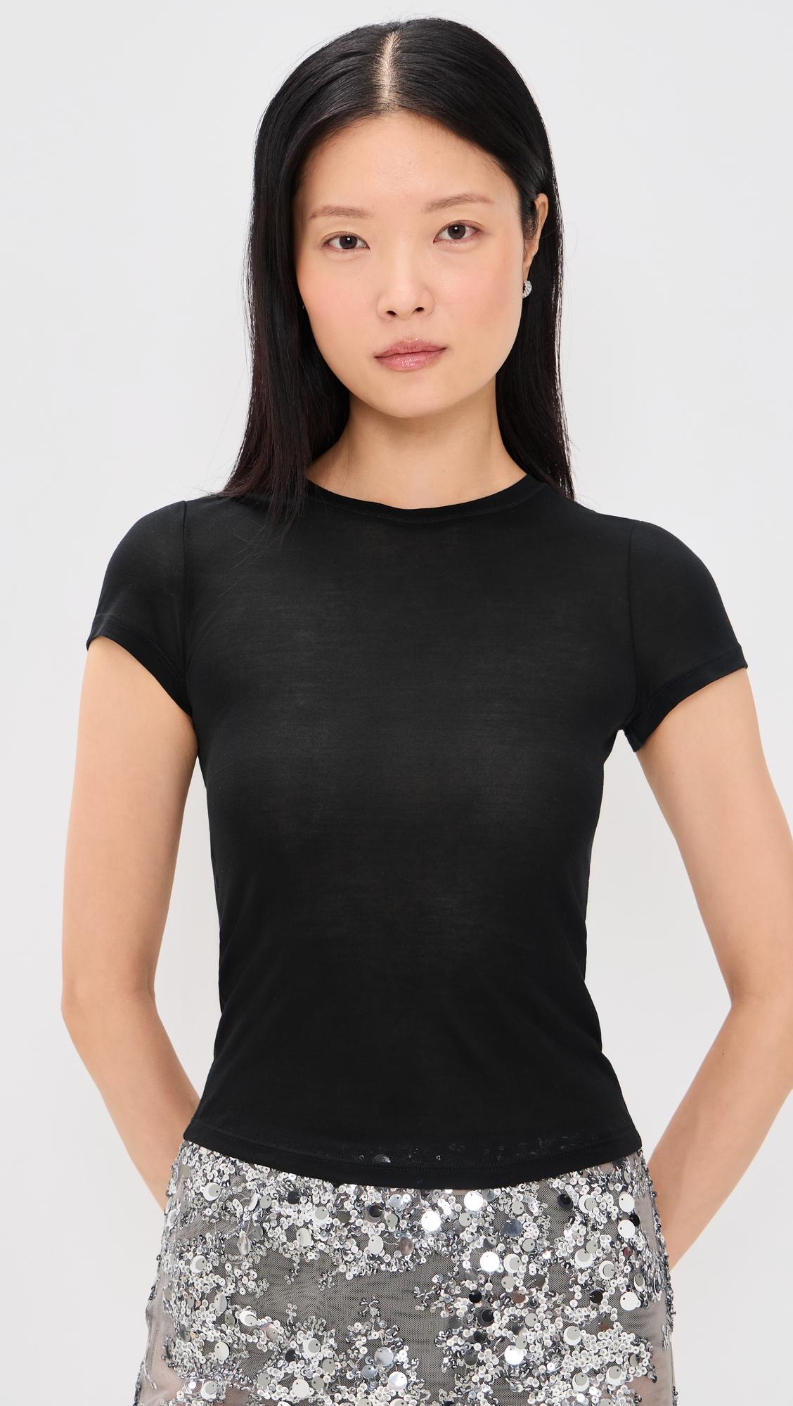 sheer baby tee