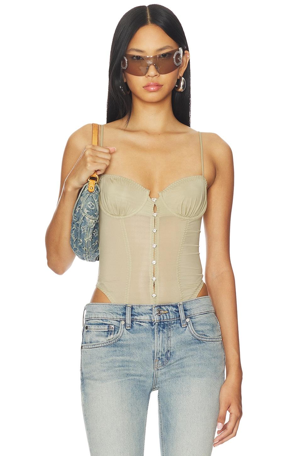 sheer gloss bodysuit