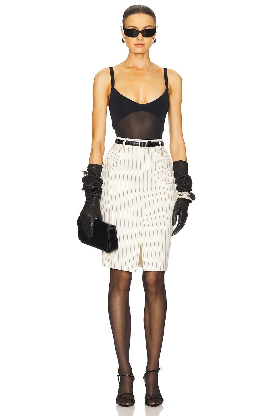 sheer knit bodysuit