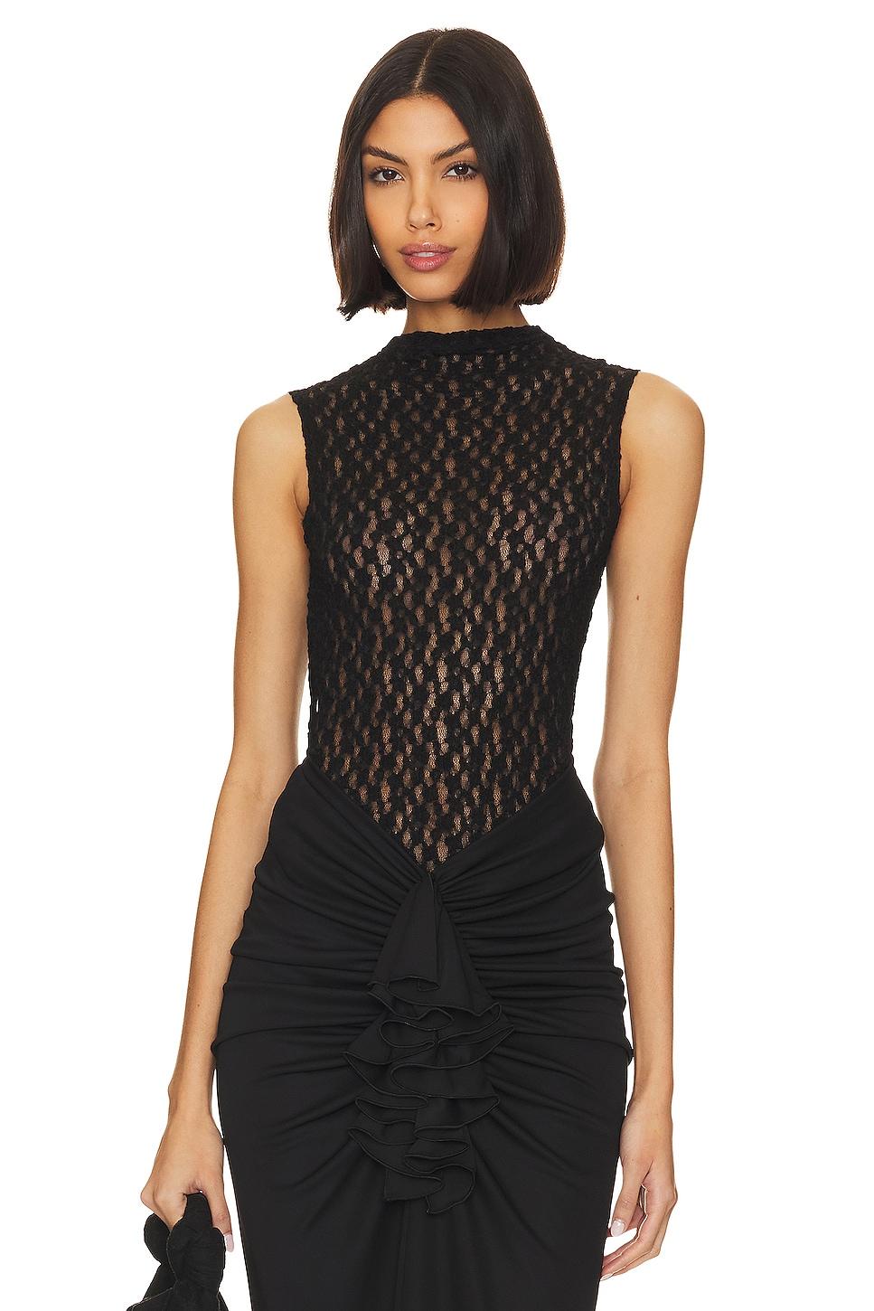 sheer lace tank