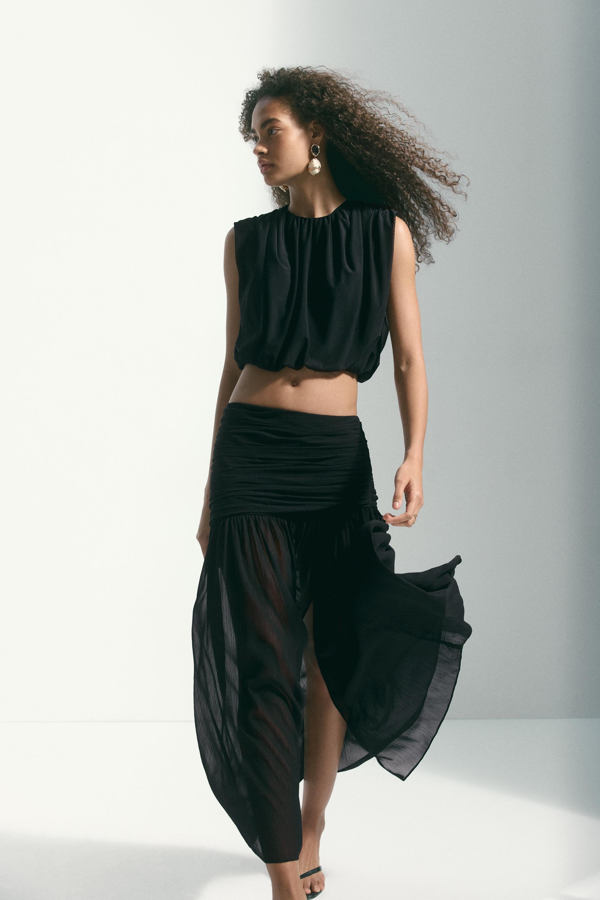 sheer maxi skirt