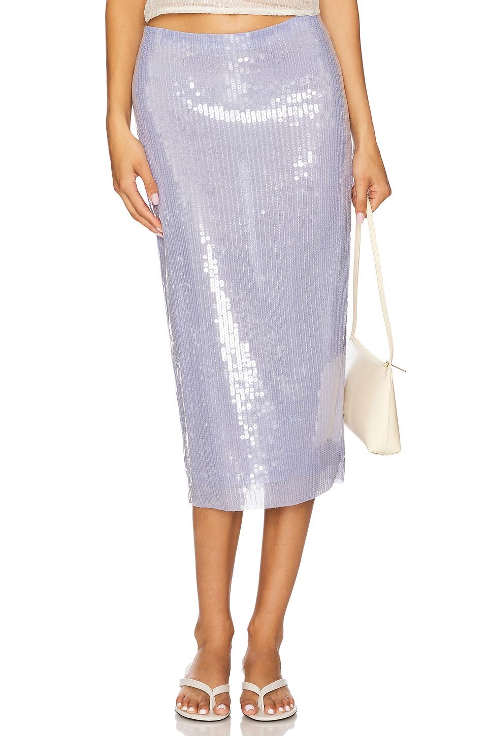 sheer sequin pencil skirt