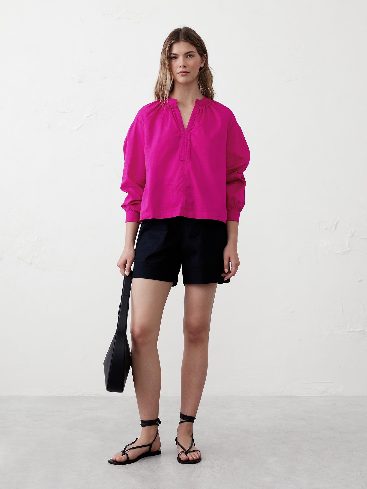 sheer trapunto stitch voile top