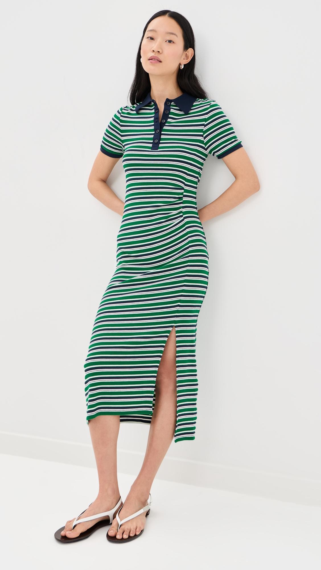 shelby knit polo midi dress