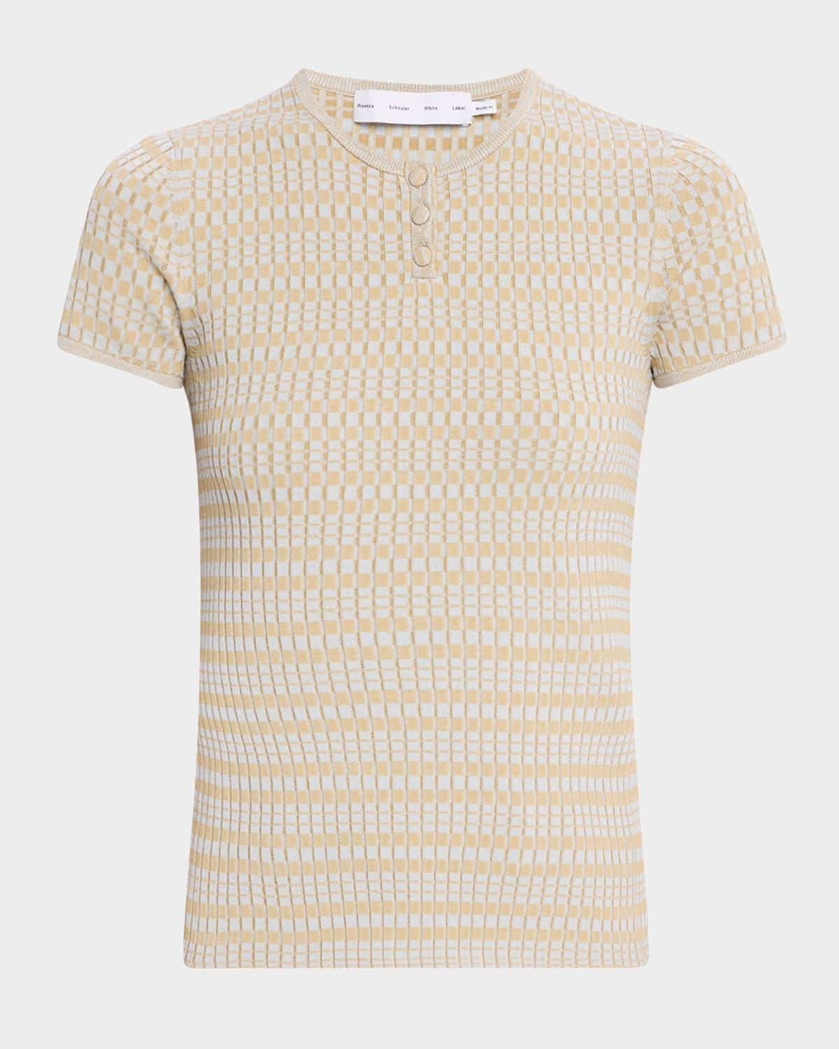 shelle sweater in micro check