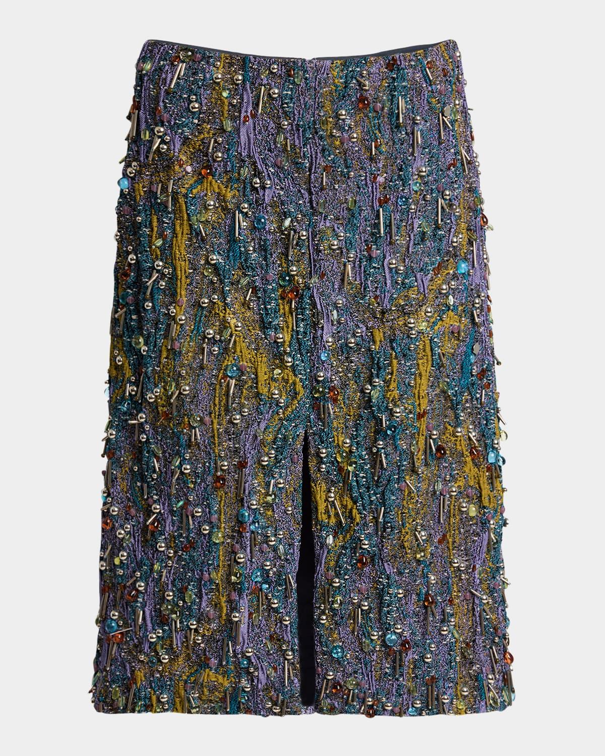 shera embellished midi skirt