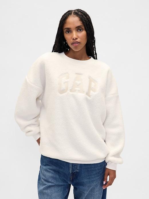 sherpa gap logo tunic sweatshirt