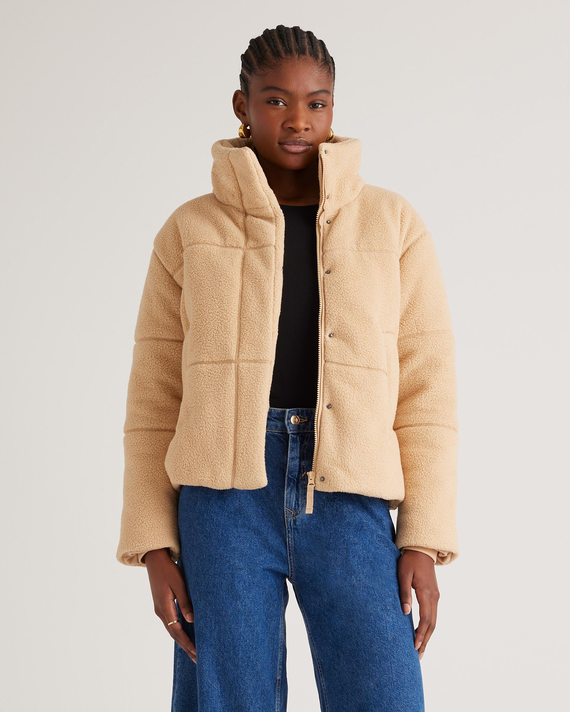 sherpa puffer jacket