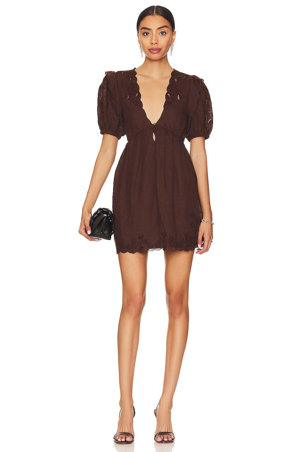 sherri embroidered mini dress