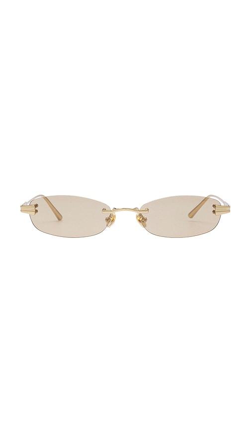 shevoke rue sunglasses in brown.