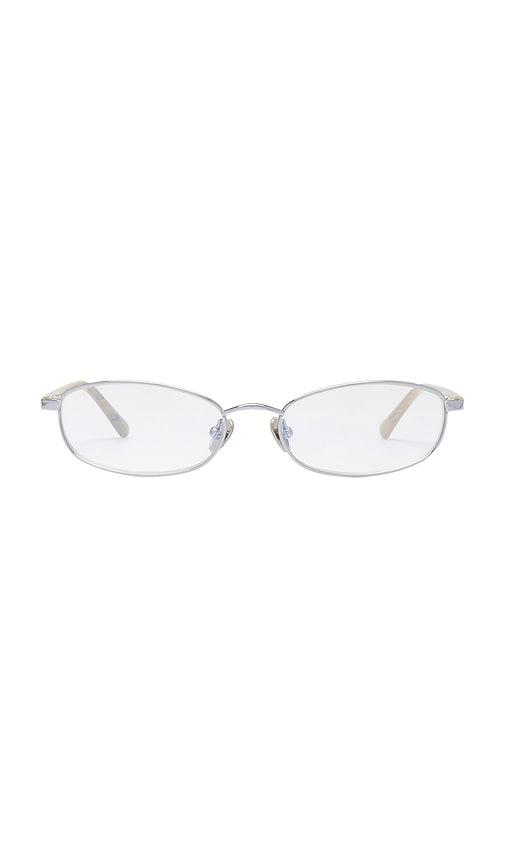 shevoke sumi sunglasses in metallic silver.