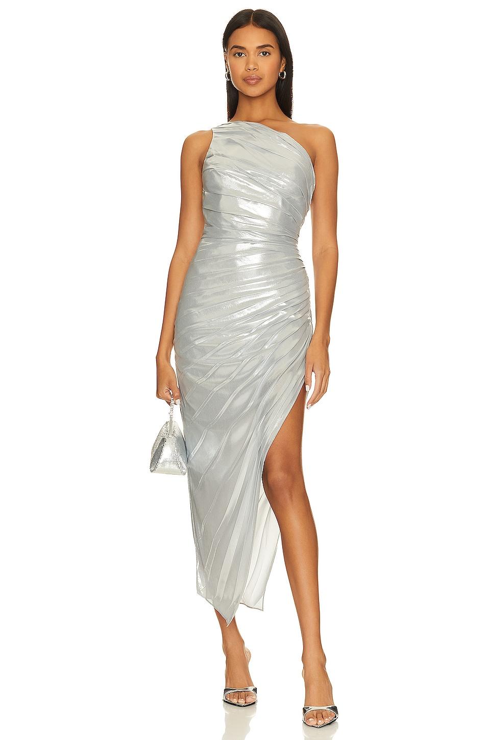 shimmer evening dress
