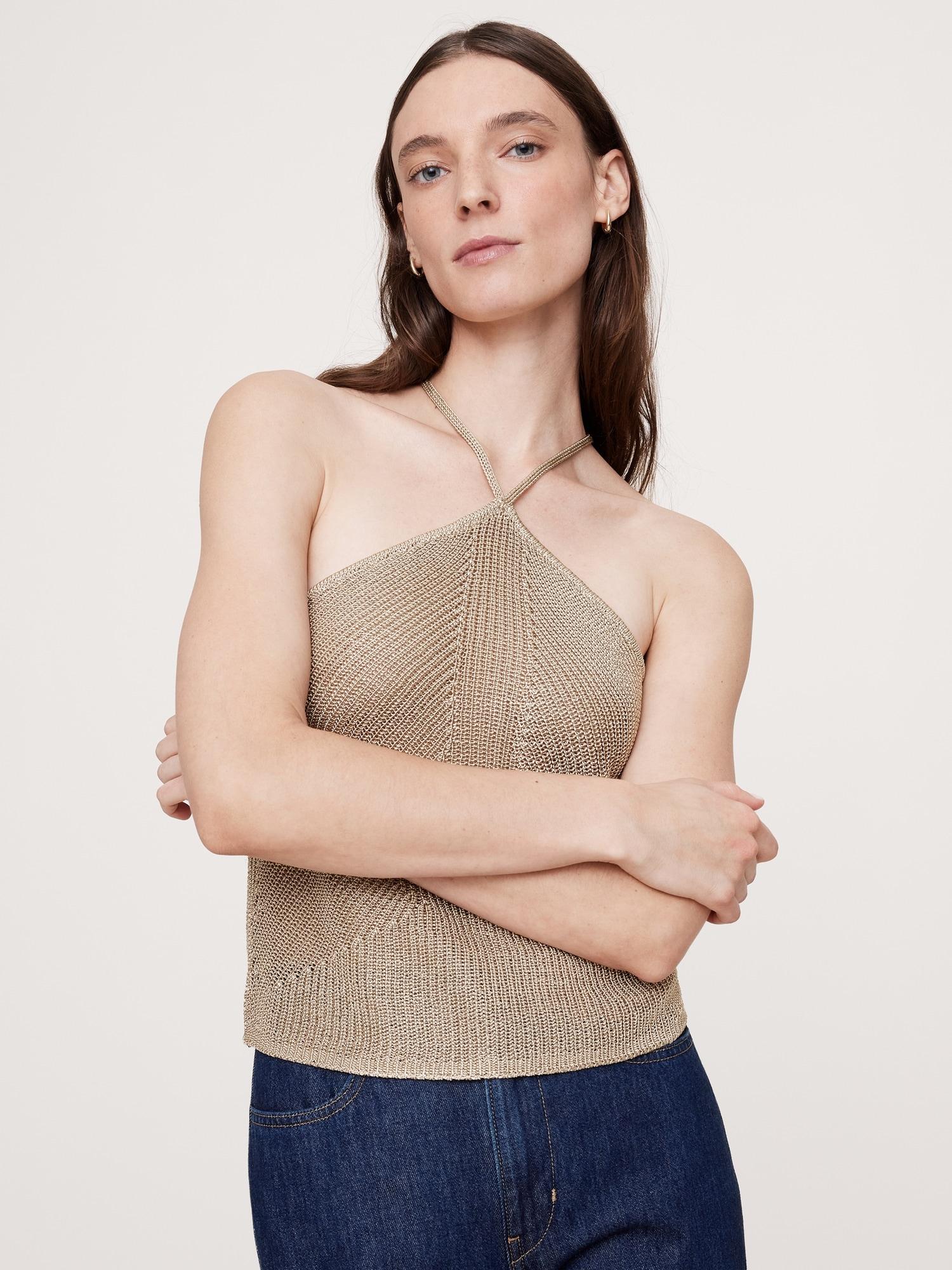 shimmer sweater top