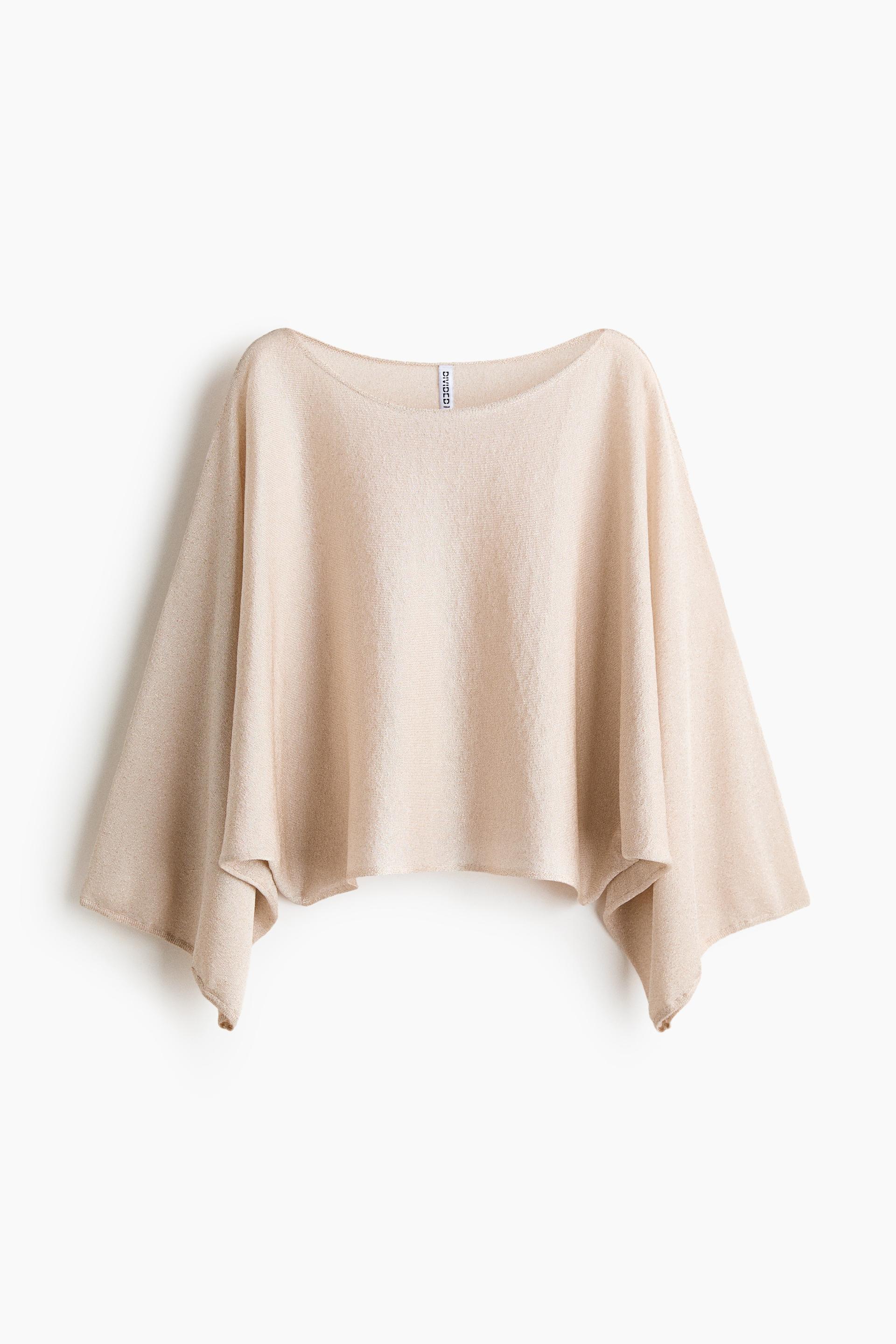 shimmery cape top